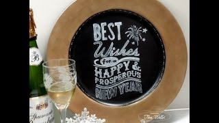 Chalkboard Charger Plate [upl. by Delija]