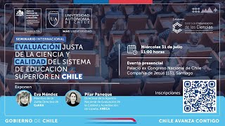 Evaluación justa de la ciencia y calidad del sistema de educación superior en Chile [upl. by Amitaf41]