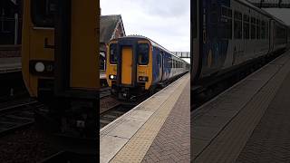 Northern 156 Arrive And Depart Widnes For Warrington Central [upl. by Milburr844]