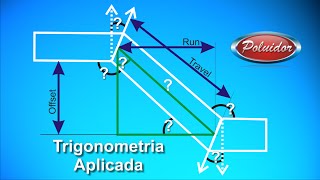 Trigonometria Aplicada tubulação  Achando ângulos 04 [upl. by Budge]