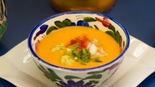 Receta de Gazpacho in English y Español [upl. by Sucerdor660]