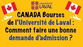 Canada 🇨🇦 Université de Laval  Comment faire une bonne demande d’admission [upl. by Trueman]