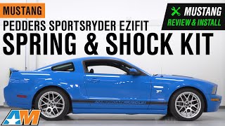 20052014 Mustang Pedders SportsRyder EziFit Spring amp Shock Kit Review amp Install [upl. by Bathsheeb361]