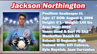 Jackson Northingtons Goalkeeper Highlights 20232024 Season Class of 2025 [upl. by Myrt]