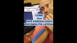 TAPE Kinesiologico EPICONDILITIS LATERAL [upl. by Evalyn83]