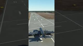 CLOSE CALL 😱  KC135 landing at Keesler AFB Biloxi MS  MSFS  shorts [upl. by Jadd]