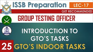 Part 25ISSB Lecture 17Introduction to GTOs Group testing OfficerPMA LCPAF GDP CAE Navy [upl. by Dallman]