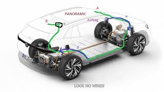 FiTCAMX Hidden Cable Rear Installation in a 2021 VW ID4 1st Edition [upl. by Lajet]