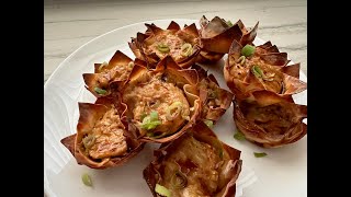 WHATS FOR DINNER  GINGER SCALLION DUMPLING CUPS [upl. by Oletha]