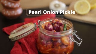 Pearl onion pickle IndianSirka pyaz Achar red onion Achareasy recipe pickled using lime juice [upl. by Josephson]