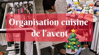 ✨️ Organisation de la cuisine avant NOËL 🎄  retour de courses de la semaine 🛒 [upl. by Eimia328]