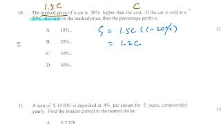 HKCEE 2006 Paper 2 Q10 Selling problem [upl. by Irelav]