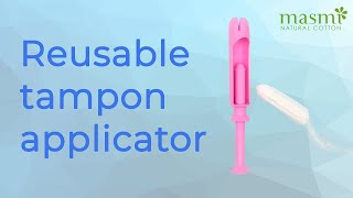 Reusable tampon applicator made in Spain bye singleuse plastic applicator Save the sea SDG 14 [upl. by Okram93]