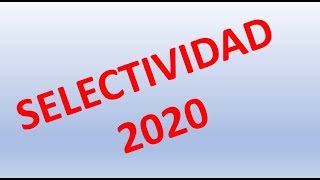 Nueva Selectividad 2020 debida al covid19 [upl. by Refynnej]