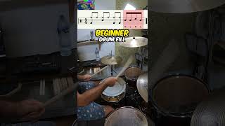 🔥 SIMPLE beginner DRUM FILL Snare and toms Beginner Drum Lesson shorts drumlessons drumfill [upl. by Medovich]