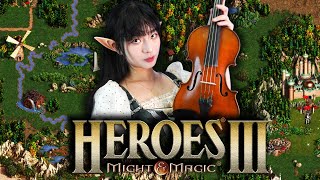 【HEROES III】grass lands theme — Violin Cover  草地主题BGM  SEARCHING THE HIGHLANDS  魔法门之英雄无敌3 [upl. by Renae]