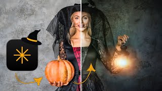 Halloween Portrait Editing Spooky Luminar NEO Editing [upl. by Ahsoik]