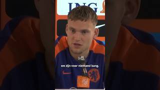 Het Nederlands elftal is voor niemand bang ook niet voor Mbappé 😉🧡 nedfra euro2024 mbappe [upl. by Zzaj]