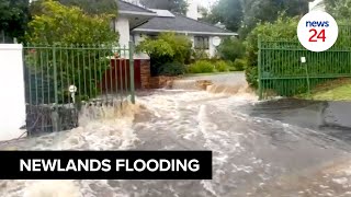 WATCH  Parts of Cape Town flooded as SA Weather Service upgrades storm warning for Western Cape [upl. by Attiuqihc588]