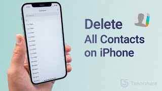 How to Delete All Contacts from iPhone 2022 [upl. by Alul]