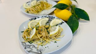 Spaghetti all’acqua di limone olio e parmigiano Saporiti freschi e profumati [upl. by Busiek]