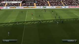 FIFA 14  DFB  Pokal 201415  RasenBallsport Leipzig  SC Paderborn 07  Zusammenfassung [upl. by Naig]