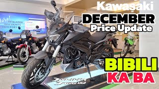 Kompletong Presyo ng KAWASAKI Motorcycle DECEMBER 2023 SRP Downpayment Monthly San Casa Makabili [upl. by Northington]