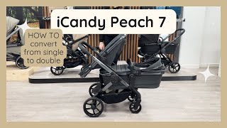 HOW TO change iCandy Peach 7 from Single to Double  Full Demo [upl. by Nauj]