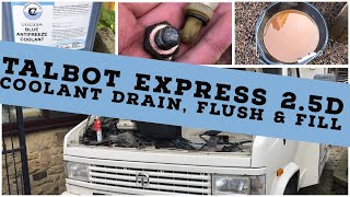 Talbot Express 25D Coolant Drain Flush amp Fill [upl. by Dorri]