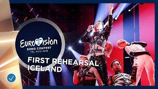 Iceland 🇮🇸  Hatari  Hatrið mun sigra  First Rehearsal  Eurovision 2019 [upl. by Toll729]