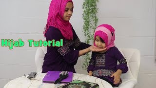 Hijab A cute hijab tutorial on Fatima by Maryam Masud [upl. by Elfrieda]