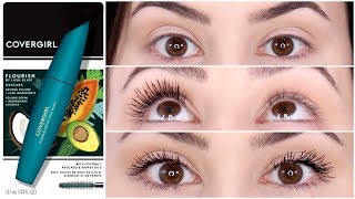 New Drugstore Mascara  COVERGIRL Flourish by Lash Blast Mascara Review amp Wear Test [upl. by Rhys]