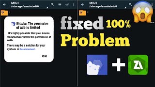 Shizuku The permission of adb is limited  fixed  100 solve check my video 📸 100k view [upl. by Philbin940]