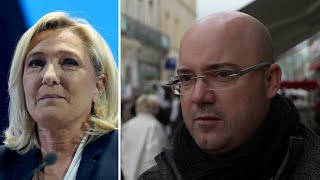 Le Pen knappar in på Macron inför det franska presidentvalet  TV4Nyheterna  TV4 amp TV4 Play [upl. by Giarg]