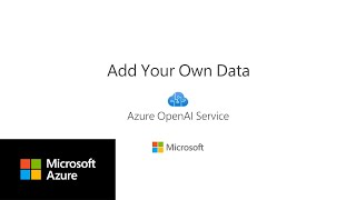 New easy way to add your data to Azure OpenAI Service [upl. by Annirtak897]