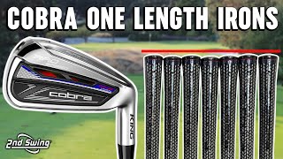 Cobra One Length Irons Test  RAD Speed Irons  Standard Length vs One Length [upl. by Yliram]