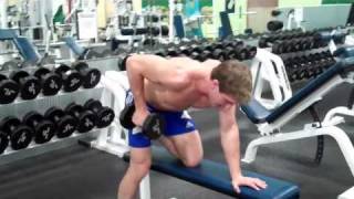 How To Tricep Kickback Dumbbell [upl. by Zinck]