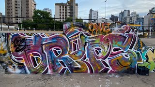 GRAFFITI 100 Latas de SPRAY [upl. by Namia]