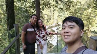 Tour at Capilano Suspension Bridge Park Vancouver Canada 🇨🇦 [upl. by Ahsitil]