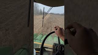 Cutting crappy organic soybeans [upl. by Imim]