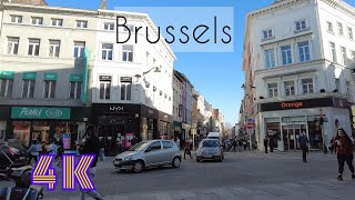 Belgium Brussels  Porte de Namur Ixelles  Belgique Bruxelles  Centre de la ville  4K [upl. by Deaner935]