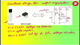 03E Basics of AC DC Converter Flyback Feedback design TL431 [upl. by Leah]