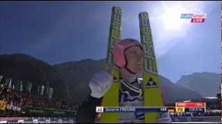 Ski jumping  Severin Freund 2285m  Planica K185 2012 [upl. by Havstad]