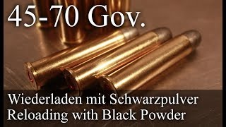 4570 Gov Wiederladen von SchwarzpulverPatronen [upl. by Avevoneg]