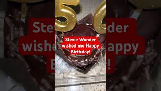 Stevie Wonder wished me Happy Birthday 😱 🎂 🥳 viral fyp steviewonder birthday [upl. by Carlina]