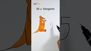 How to draw Kangaroo 🦘  ছবি আঁকা  Asan Drawing  drawing chobiaka drawingtutorials art [upl. by Ire]