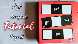 Scrapbook Tutorial ✂️  Page 1116  Handmade  Scrapbook making  Gift Designs [upl. by Hael]