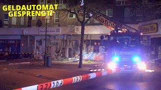 GROßEINSATZ NACH EXPLOSIONEN IN LEICHLINGEN  Geldautomat gesprengt  Enormer Gebäudeschaden [upl. by Tabib]