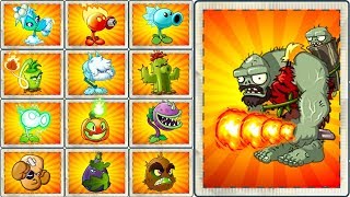 PVZ 2 Every Premium PlantMax Level vs Jurassic Gargantuar Plants vs Zombies 2 [upl. by Attehcnoc]