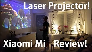 Xiaomi Mi Laser projector review 150 Ultra short throw [upl. by Kendyl814]